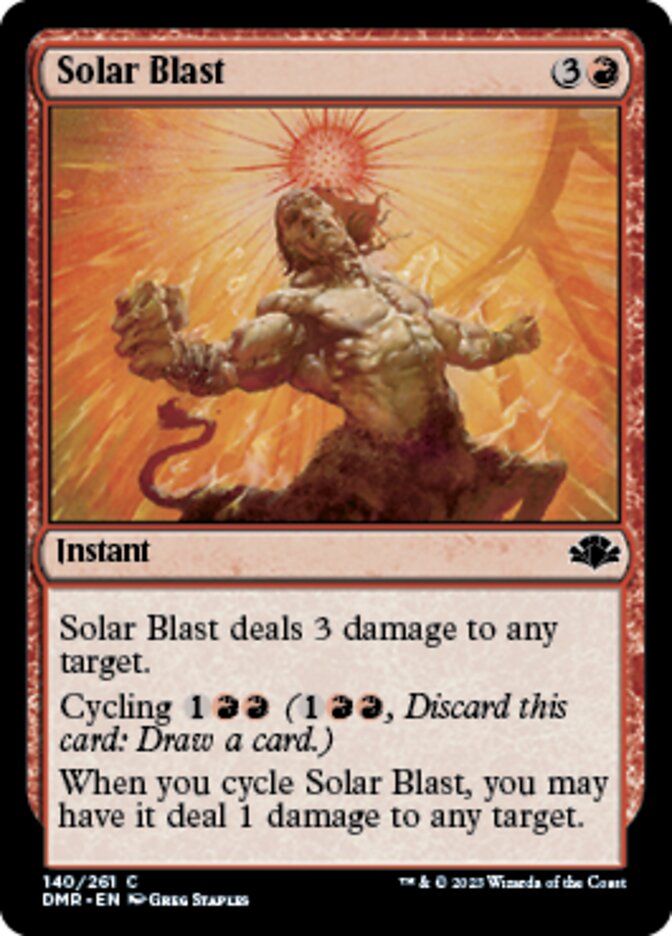 Solar Blast [Dominaria Remastered] | D20 Games