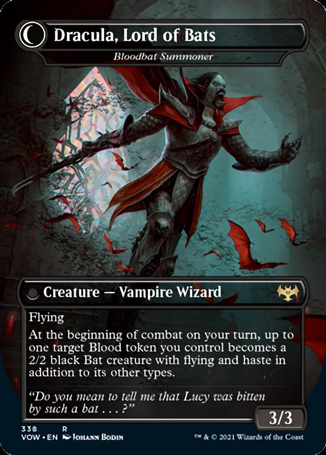 Voldaren Bloodcaster // Bloodbat Summoner - Dracula, Lord of Blood // Dracula, Lord of Bats [Innistrad: Crimson Vow] | D20 Games