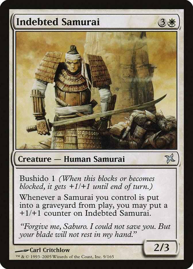 Indebted Samurai [Betrayers of Kamigawa] | D20 Games