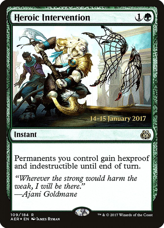 Heroic Intervention  [Aether Revolt Prerelease Promos] | D20 Games