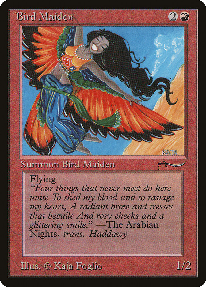 Bird Maiden (Light Mana Cost) [Arabian Nights] | D20 Games