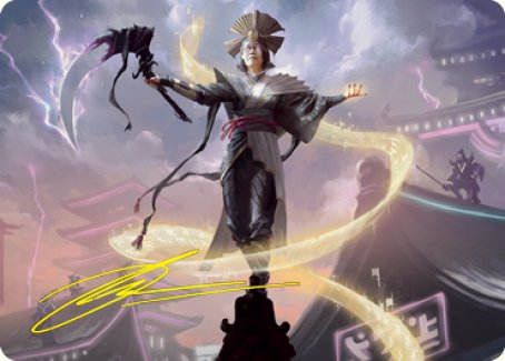 Naomi, Pillar of Order Art Card (Gold-Stamped Signature) [Kamigawa: Neon Dynasty Art Series] | D20 Games