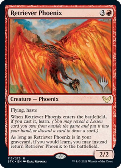 Retriever Phoenix (Promo Pack) [Strixhaven: School of Mages Promos] | D20 Games