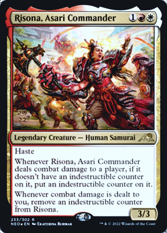 Risona, Asari Commander [Kamigawa: Neon Dynasty Prerelease Promos] | D20 Games