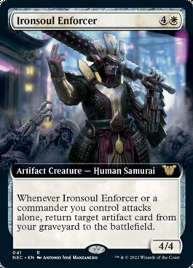 Ironsoul Enforcer (Extended) [Kamigawa: Neon Dynasty Commander] | D20 Games