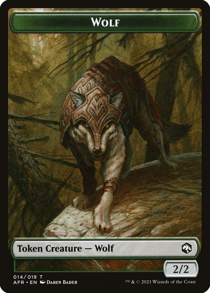 Wolf (014) // Clue (016) Double-sided Token [Challenger Decks 2022 Tokens] | D20 Games
