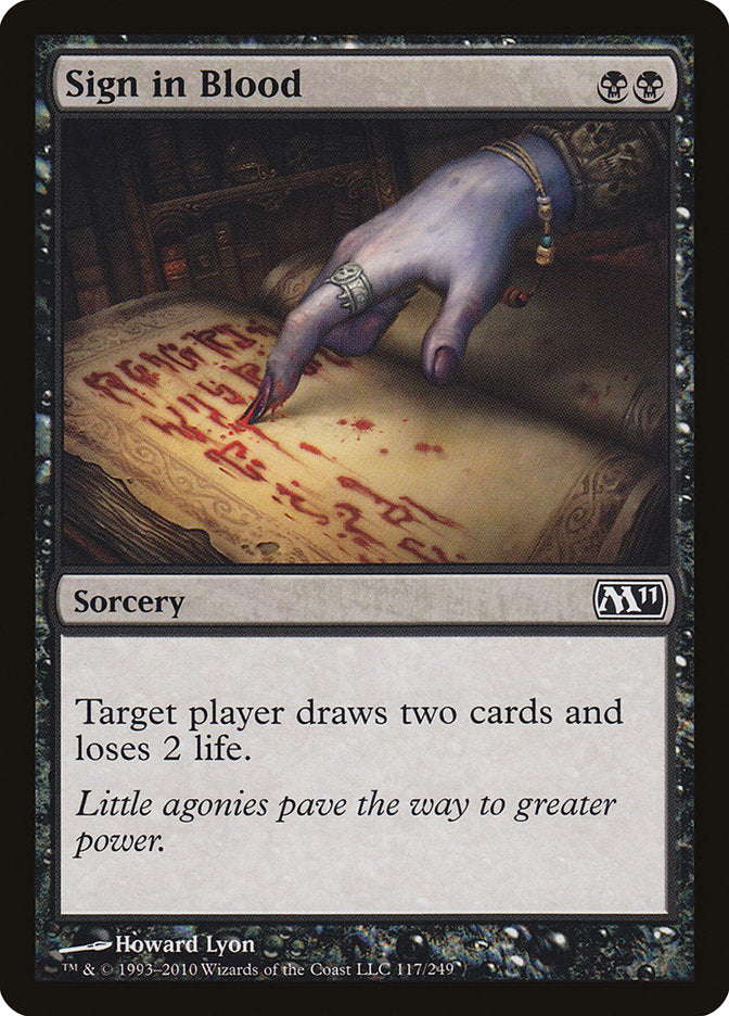 Sign in Blood [Magic 2011] | D20 Games
