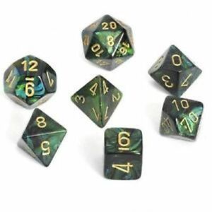 Scarab: Poly Jade/Gold (7) | D20 Games