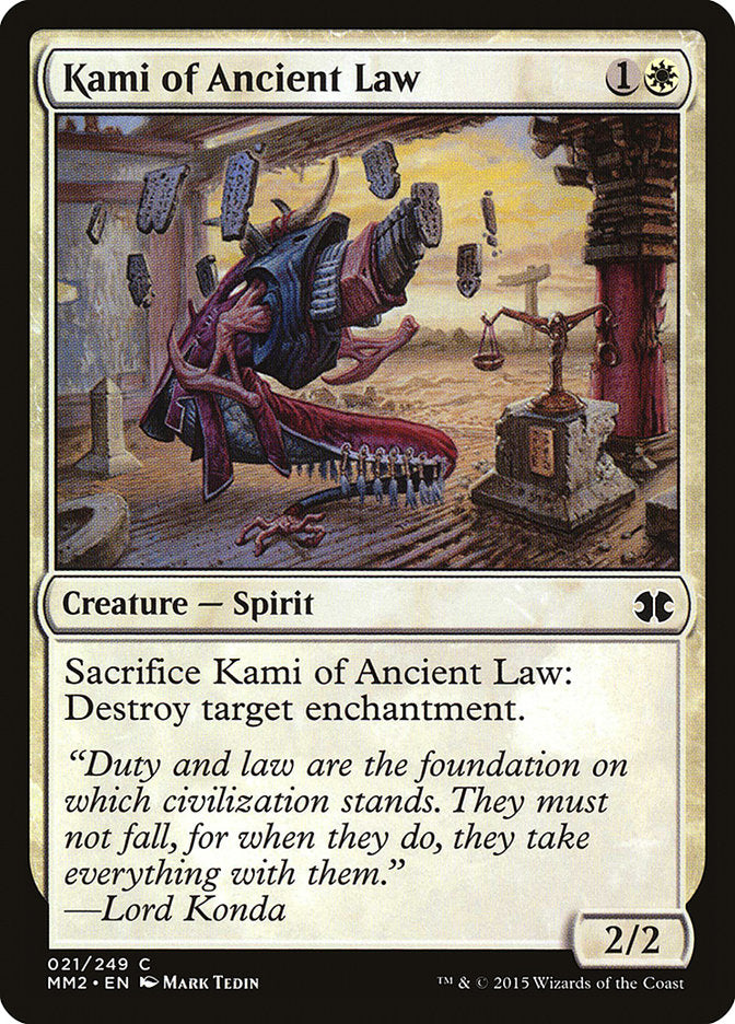 Kami of Ancient Law [Modern Masters 2015] | D20 Games