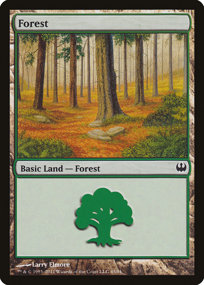 Forest (45) [Duel Decks: Knights vs. Dragons] | D20 Games