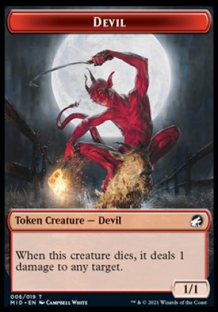 Devil Token [Innistrad: Midnight Hunt Tokens] | D20 Games