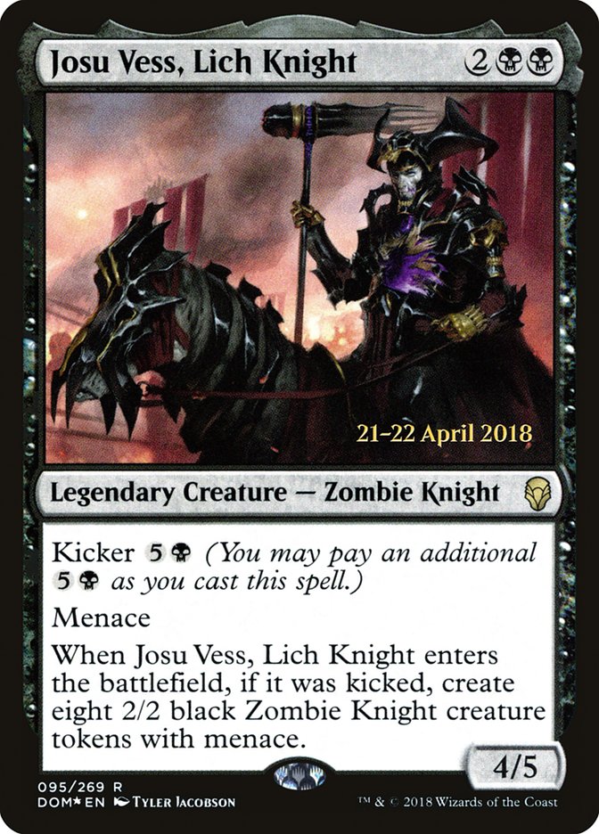 Josu Vess, Lich Knight  [Dominaria Prerelease Promos] | D20 Games