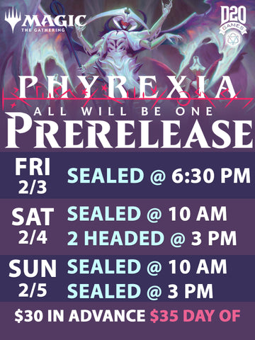 Prerelease Phyrexia 6:30pm  ticket - Fri, 03 2023