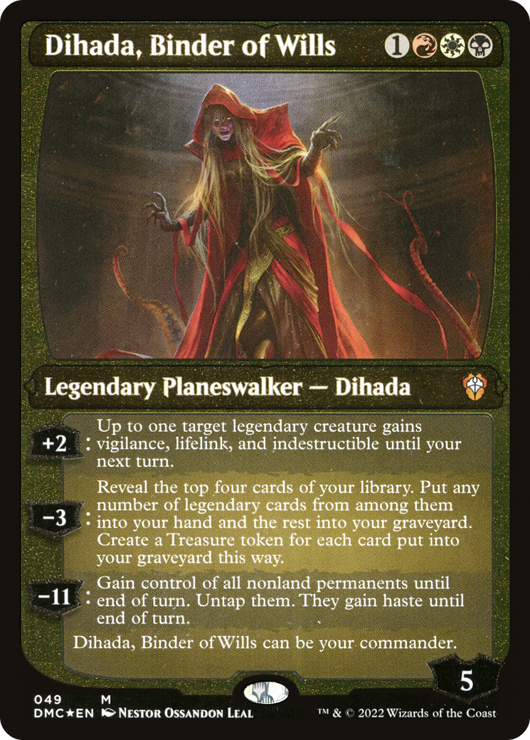 Dihada, Binder of Wills (Showcase Display Commander) [Dominaria United Commander] | D20 Games