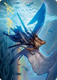 Righteous Valkyrie Art Card (Gold-Stamped Signature) [Kaldheim: Art Series] | D20 Games