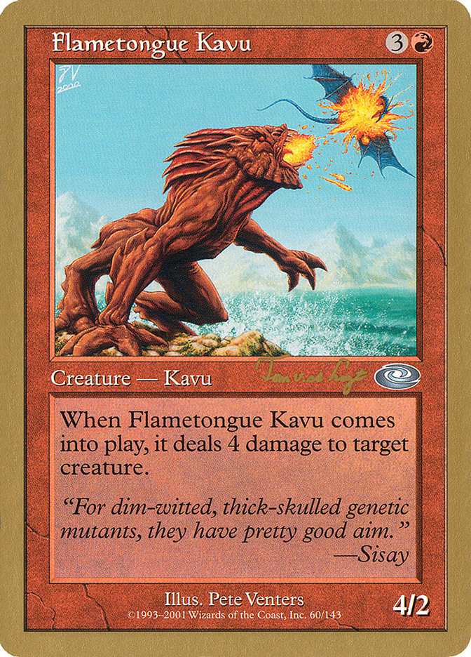 Flametongue Kavu (Tom van de Logt) [World Championship Decks 2001] | D20 Games