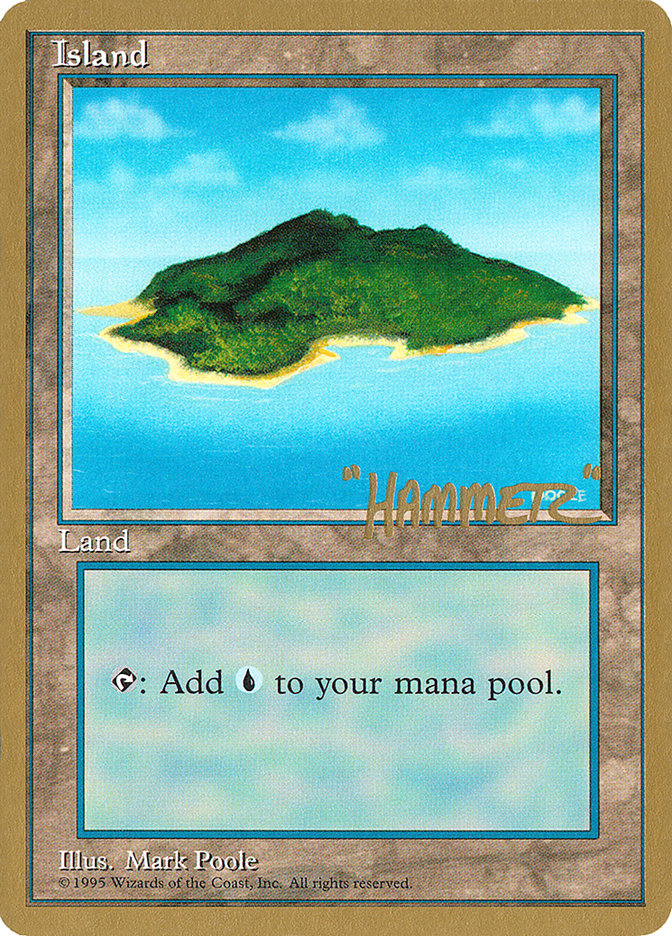 Island (shr367) (Shawn "Hammer" Regnier) [Pro Tour Collector Set] | D20 Games