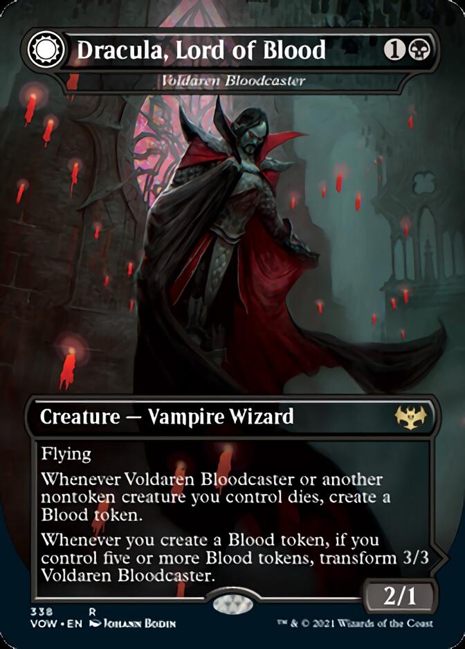 Voldaren Bloodcaster // Bloodbat Summoner - Dracula, Lord of Blood // Dracula, Lord of Bats [Innistrad: Crimson Vow] | D20 Games
