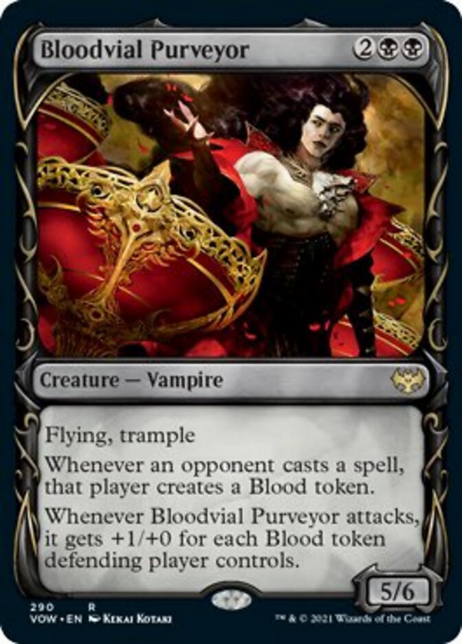 Bloodvial Purveyor (Showcase Fang Frame) [Innistrad: Crimson Vow] | D20 Games