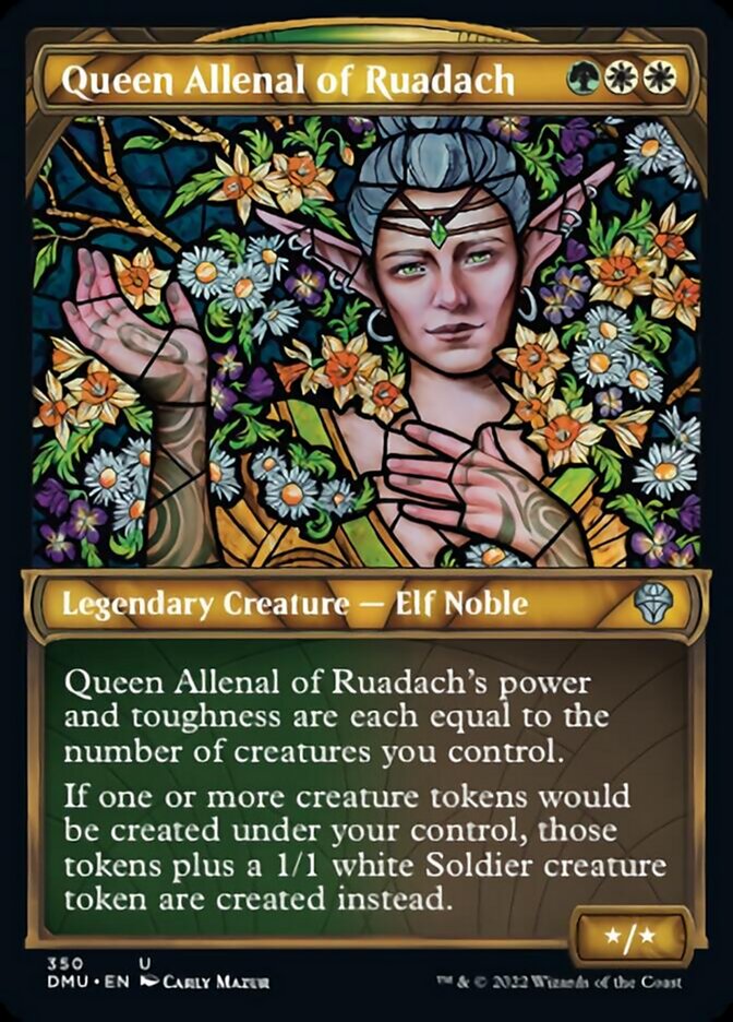 Queen Allenal of Ruadach (Showcase Textured) [Dominaria United] | D20 Games