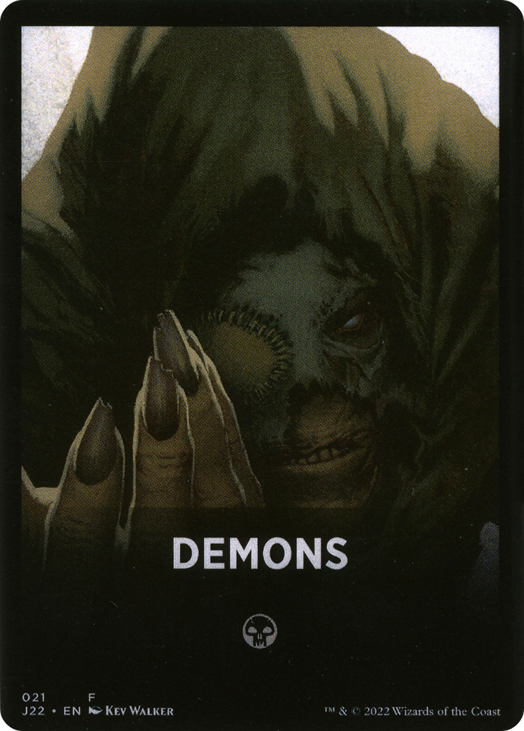 Demons Theme Card [Jumpstart 2022 Front Cards] | D20 Games