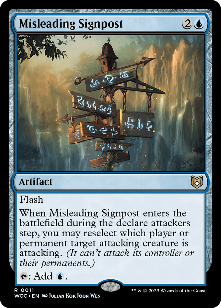 Misleading Signpost [Wilds of Eldraine Commander] | D20 Games