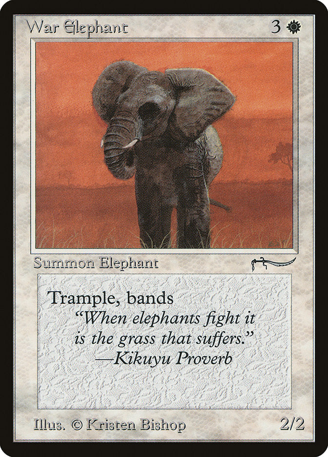 War Elephant (Light Mana Cost) [Arabian Nights] | D20 Games