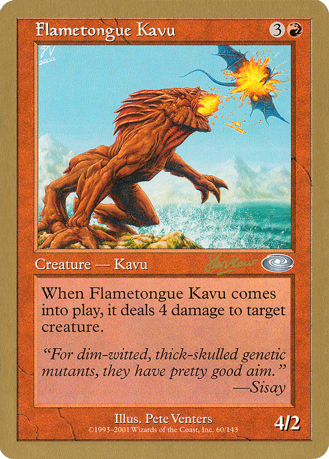 Flametongue Kavu (Sim Han How) [World Championship Decks 2002] | D20 Games