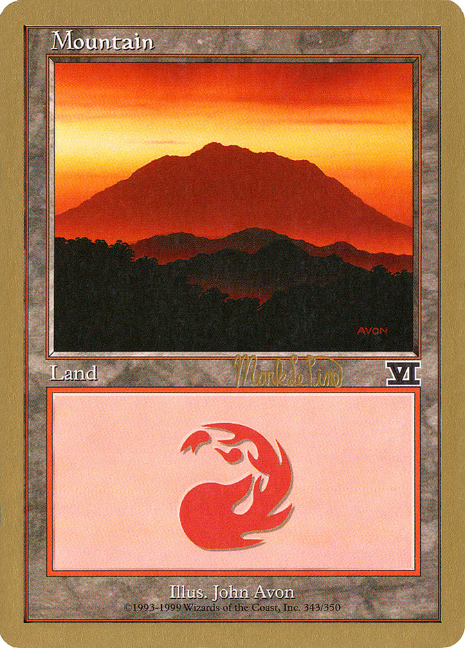 Mountain (mlp346a) (Mark Le Pine) [World Championship Decks 1999] | D20 Games