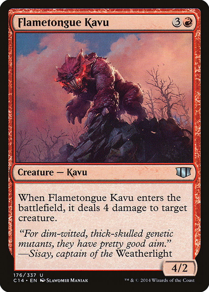 Flametongue Kavu [Commander 2014] | D20 Games