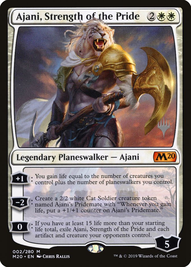 Ajani, Strength of the Pride (Promo Pack) [Core Set 2020 Promos] | D20 Games