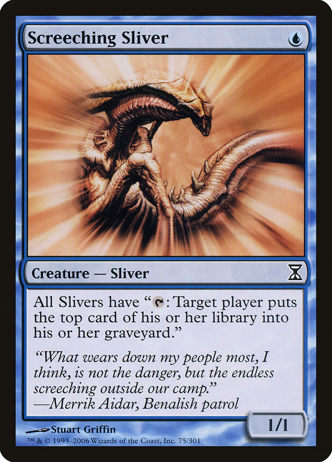 Screeching Sliver [Time Spiral] | D20 Games