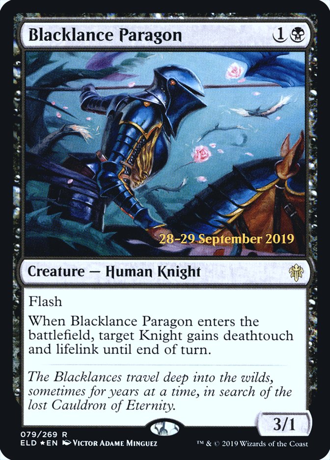 Blacklance Paragon  [Throne of Eldraine Prerelease Promos] | D20 Games