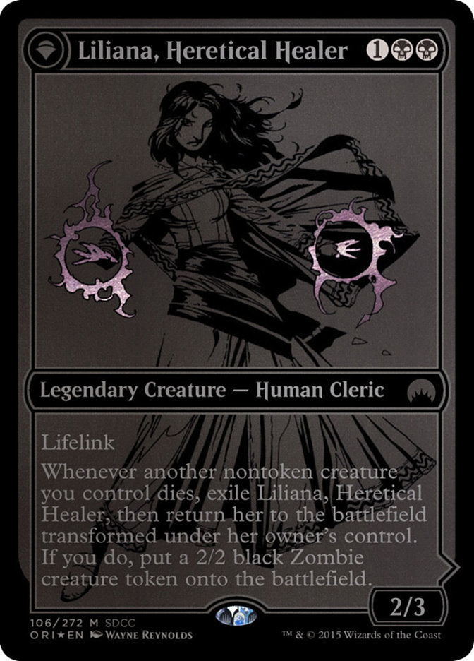 Liliana, Heretical Healer // Liliana, Defiant Necromancer [San Diego Comic-Con 2015] | D20 Games