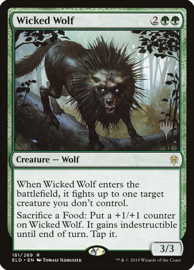 Wicked Wolf (Promo Pack) [Throne of Eldraine Promos] | D20 Games