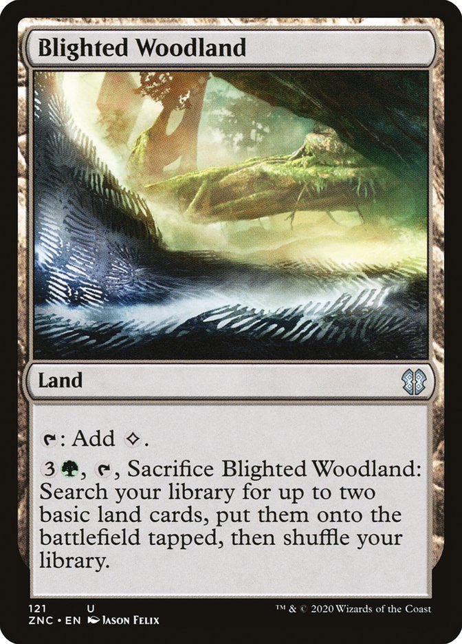 Blighted Woodland [Zendikar Rising Commander] | D20 Games
