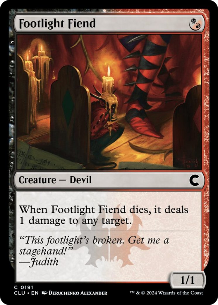 Footlight Fiend [Ravnica: Clue Edition] | D20 Games