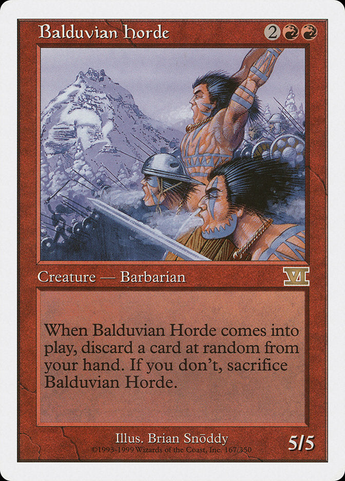 Balduvian Horde [Classic Sixth Edition] | D20 Games
