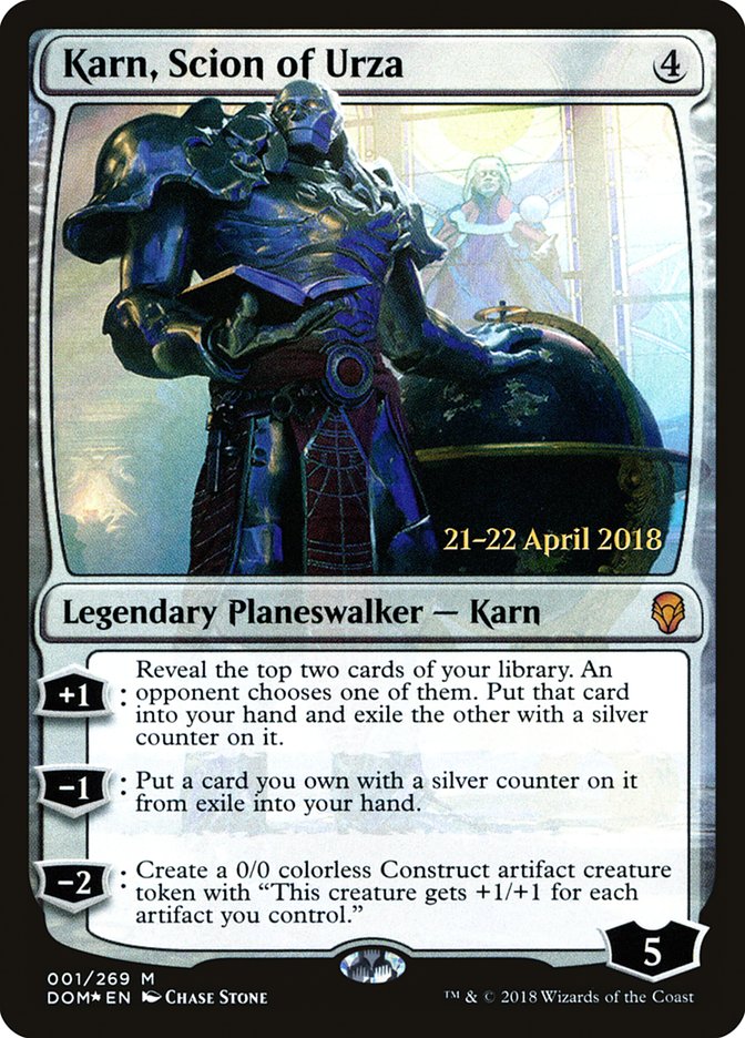 Karn, Scion of Urza  [Dominaria Prerelease Promos] | D20 Games