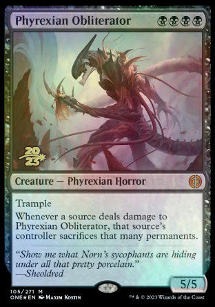 Phyrexian Obliterator [Phyrexia: All Will Be One Prerelease Promos] | D20 Games