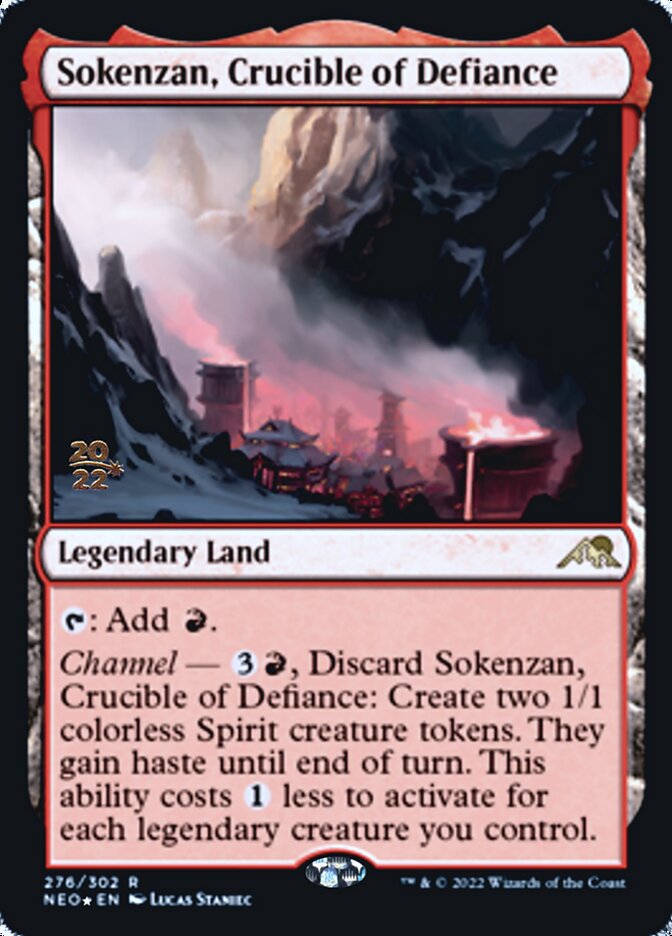 Sokenzan, Crucible of Defiance [Kamigawa: Neon Dynasty Prerelease Promos] | D20 Games