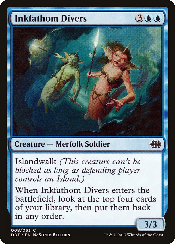 Inkfathom Divers [Duel Decks: Merfolk vs. Goblins] | D20 Games