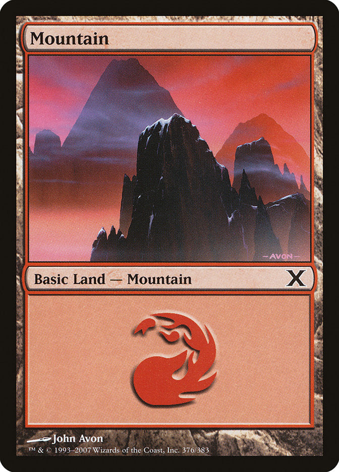 Mountain (376) [Tenth Edition] | D20 Games