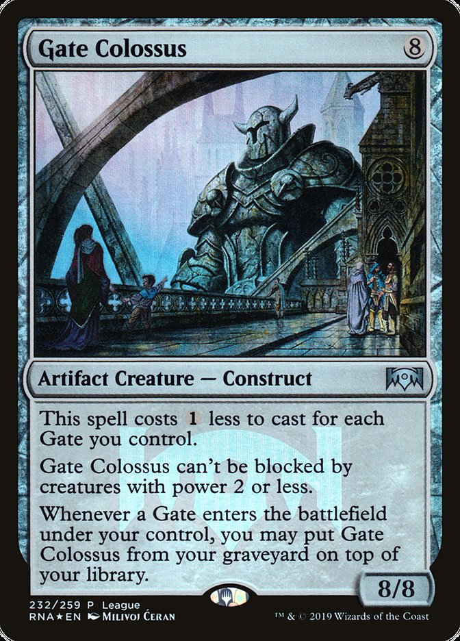 Gate Colossus (League) [Ravnica Allegiance Promos] | D20 Games