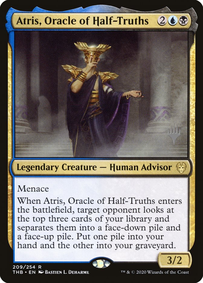 Atris, Oracle of Half-Truths (Promo Pack) [Theros Beyond Death Promos] | D20 Games