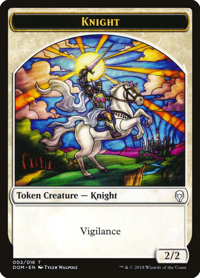 Knight (002/016) [Dominaria Tokens] | D20 Games