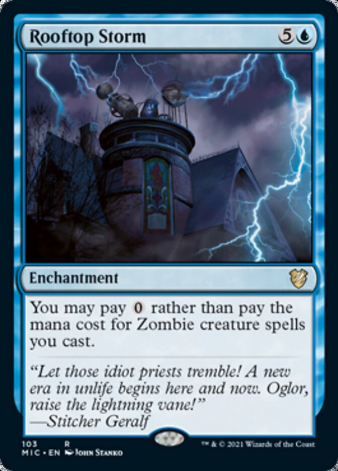 Rooftop Storm [Innistrad: Midnight Hunt Commander] | D20 Games