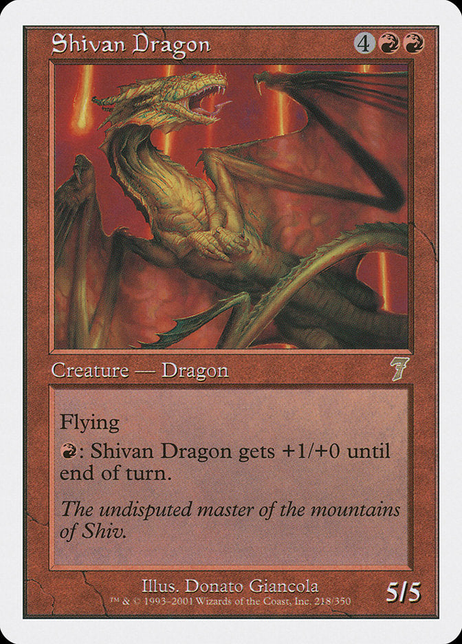 Shivan Dragon [Seventh Edition] | D20 Games