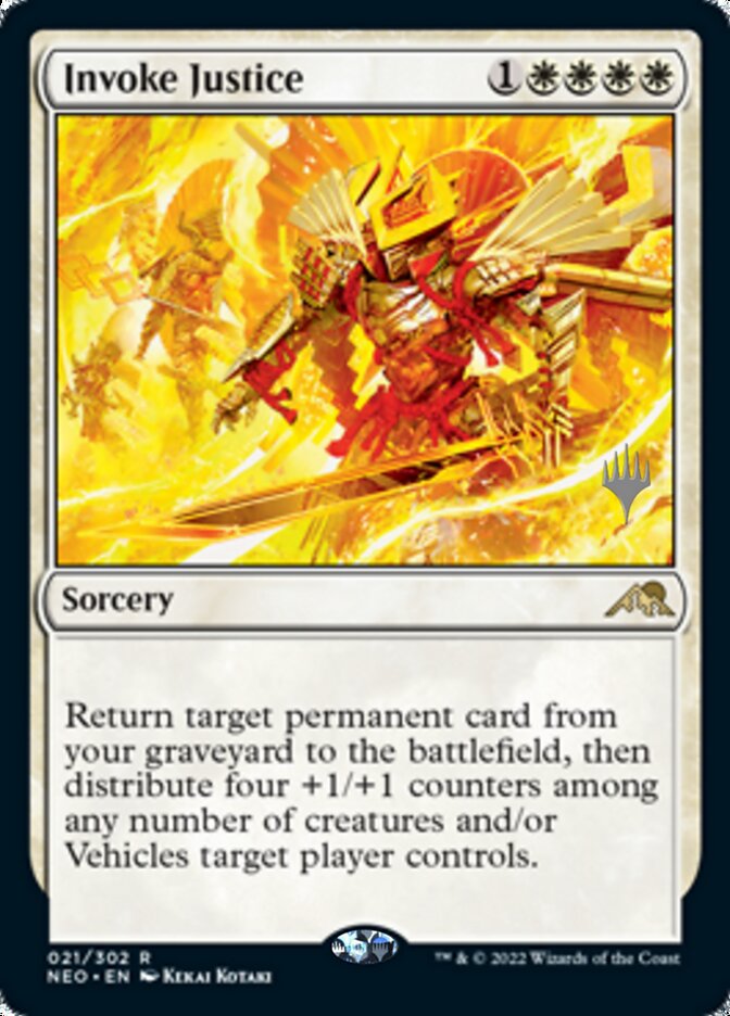 Invoke Justice (Promo Pack) [Kamigawa: Neon Dynasty Promos] | D20 Games