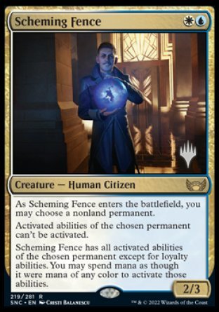 Scheming Fence (Promo Pack) [Streets of New Capenna Promos] | D20 Games